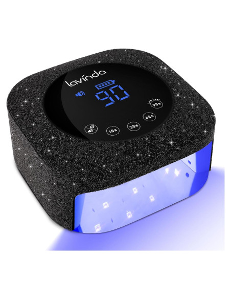 Lámpara UV LED Lavinda 54W Recargable con Pantalla LCD