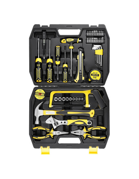 Juego de Herramientas DOWELL 49 Piezas con Caja de Almacenamiento