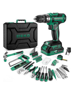 Juego de Herramientas DEKOPRO 20V con Taladro Inalámbrico y Destornillador