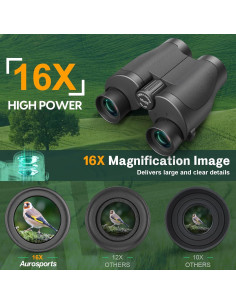Binoculares Compactos Aurosports 16x32 Alta Potencia 2