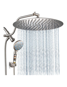 Cabezal de Ducha de Lluvia Cobbe 30 cm con Ducha de Mano Filtrada