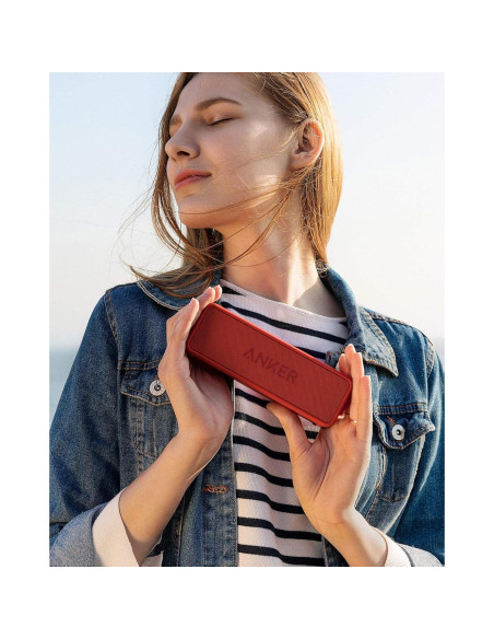 Anker SoundCore 2 Altavoz Bluetooth Portátil Rojo IPX7 24H