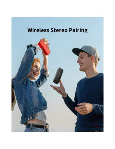 Anker SoundCore 2 Altavoz Bluetooth Portátil Rojo IPX7 24H