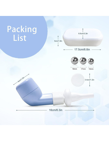 Entrenador de Respiración BOKANG con Válvula Flutter y 3 Bolas