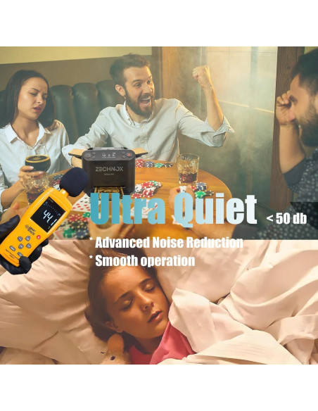 Barajador y Repartidor Automático ZechnoX 2-en-1 Negro