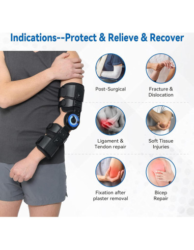 Soporte de Codo Orthomen Ajustable con Bisagra ROM para Recuperación