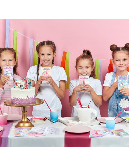 Set 24 Libros para Colorear Faccito Unicornio 12 Páginas