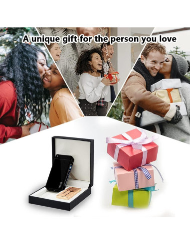 Encendedor Eléctrico Recargable TIKIUKI Mate Oscuro a Prueba de Viento