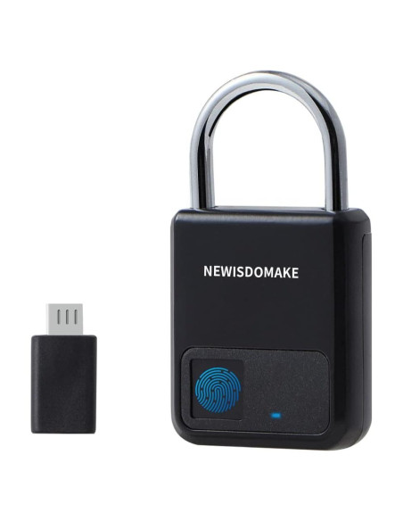 Candado de Huella Dactilar Newisdomake NM-8900B Negro