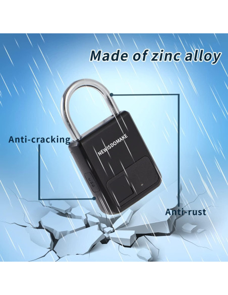 Candado de Huella Dactilar Newisdomake NM-8900B Negro