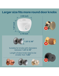 Cubierta de Pomo de Puerta Inaya Kids - Seguridad para Niños (4 Unidades) 2