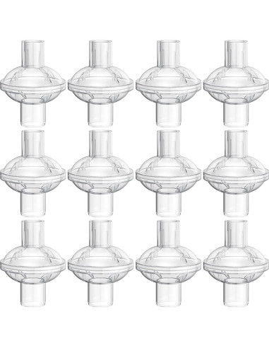 12 Filtros Inline CPAP Ecleanfy para BiPAP y DreamStation