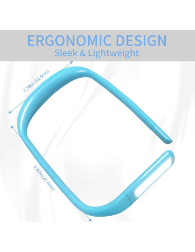 Luz de libro LED LALAKU GH-8, 3 modos, recargable, flexible