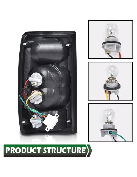 Ensamble de Luces Traseras GRAND ORANGE para Toyota Hilux 1989-1995