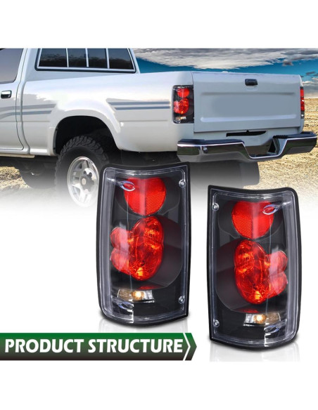 Ensamble de Luces Traseras GRAND ORANGE para Toyota Hilux 1989-1995