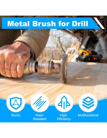 Juego de Cepillos de Alambre Rocaris 15 Piezas para Limpieza