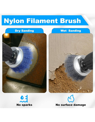 Juego de Cepillos de Alambre Rocaris 15 Piezas para Limpieza