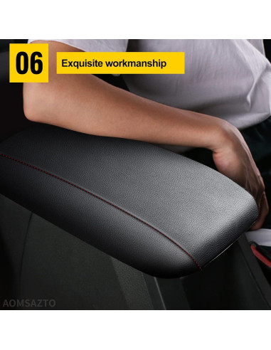 Funda de Apoyabrazos AOMSAZTO Negra para Toyota Corolla 2014-2019