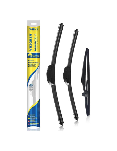 Juego de 3 Limpiaparabrisas VEIGEIR para Toyota 4Runner 2003-2009
