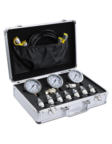 Kit de Manómetros de Presión Hidráulica SINOCMP 3 Manómetros 150 cm