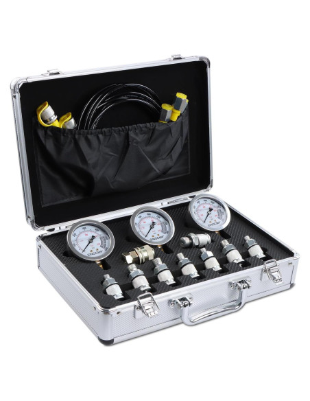 Kit de Manómetros de Presión Hidráulica SINOCMP 3 Manómetros 150 cm