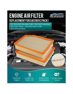 Filtro de aire Cartist para Chevrolet Silverado 2019-2025 2