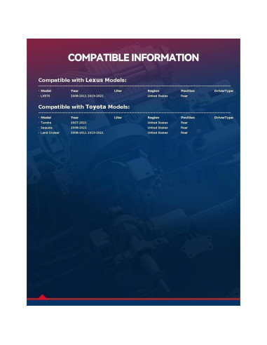 Kit de Freno Trasero KAX para Toyota y Lexus - Discos 344.9 mm