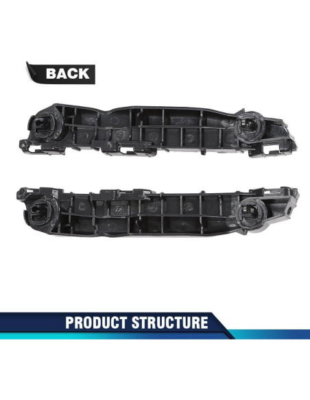 Soportes de Parachoques Frontal PIT66 para Toyota Yaris 2007-2011