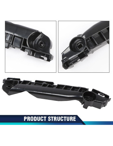 Soportes de Parachoques Frontal PIT66 para Toyota Yaris 2007-2011