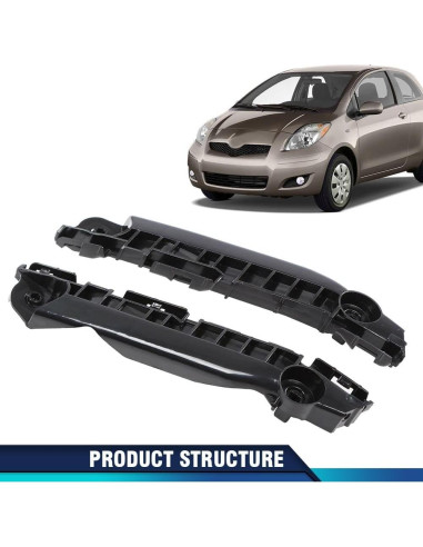 Soportes de Parachoques Frontal PIT66 para Toyota Yaris 2007-2011