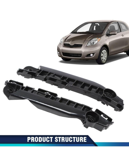 Soportes de Parachoques Frontal PIT66 para Toyota Yaris 2007-2011