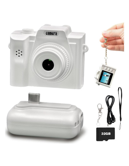 Mini Cámara Digital Retro Sniegauu B100 1080P con 32GB