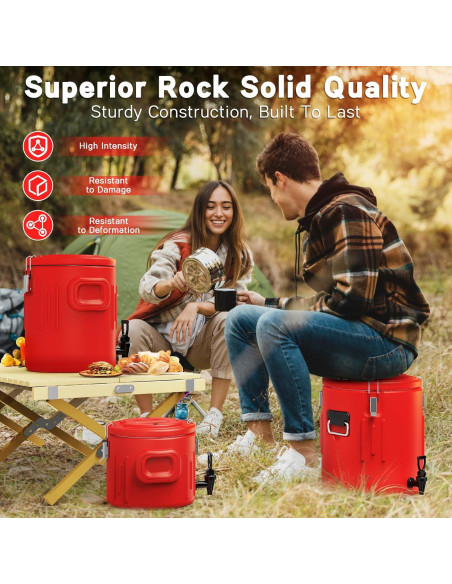 Dispensador de Bebidas Aislado XVEZUA 1.6 Galones Acero Inoxidable