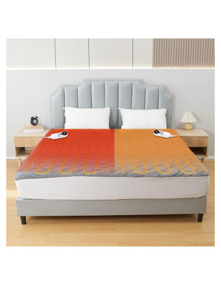 Almohadilla Eléctrica RALYSUN Queen 203x152cm 6 Niveles Calor