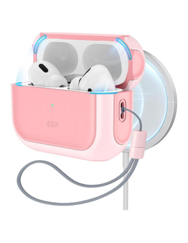 Funda de Protección ESR para AirPods Pro 2 y 1 - Rosa