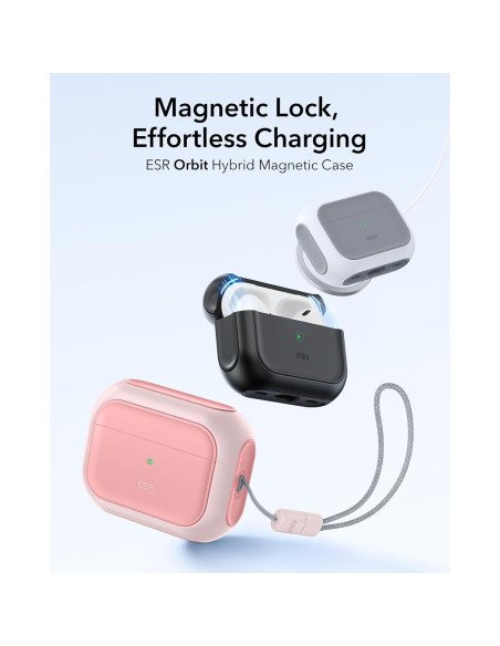 Funda de Protección ESR para AirPods Pro 2 y 1 - Rosa