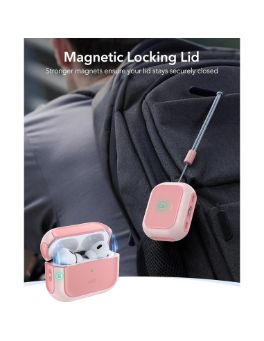 Funda de Protección ESR para AirPods Pro 2 y 1 - Rosa