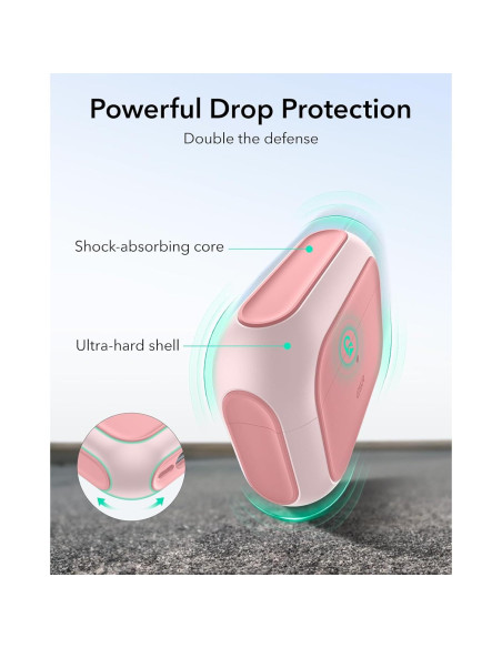 Funda de Protección ESR para AirPods Pro 2 y 1 - Rosa