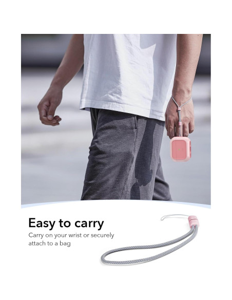 Funda de Protección ESR para AirPods Pro 2 y 1 - Rosa