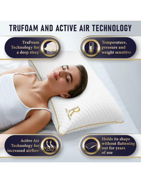Almohada de Espuma con Memoria Royal Therapy Rey Ajustable