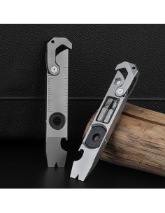 Barra de Palanca EDC Titanio ResafeLy 11.83cm Multiuso 2