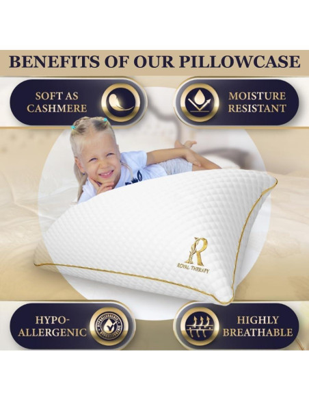 Almohada de Espuma con Memoria Royal Therapy Rey Ajustable