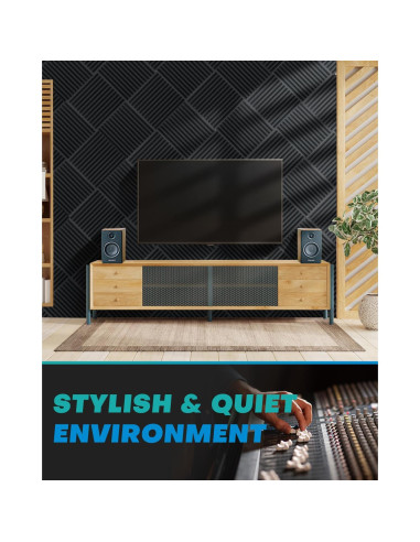 36 Paquetes de Paneles de Espuma Acústica Sonicreative 2"