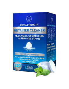 Tabletas Limpiadoras de Retenedores Pop On Veneers - 120 Unidades