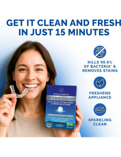 Tabletas Limpiadoras de Retenedores Pop On Veneers - 120 Unidades 2