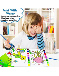 Libro de Colorear Acuarela JZILU - Set de Pintura Mágica 2