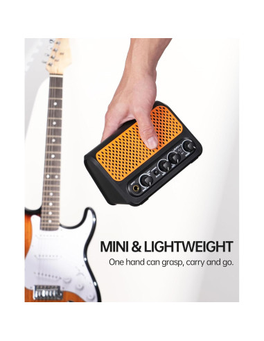 Mini Amplificador de Guitarra LEKATO 10W Portátil Bluetooth