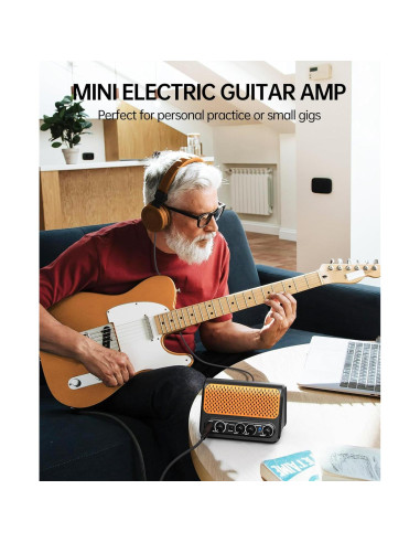Mini Amplificador de Guitarra LEKATO 10W Portátil Bluetooth