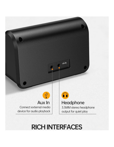 Mini Amplificador de Guitarra LEKATO 10W Portátil Bluetooth