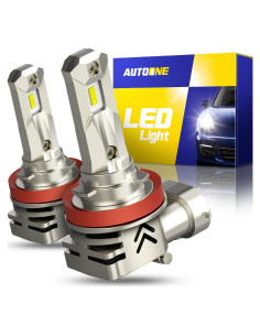 Bombillas LED para Niebla AUTOONE H11 H8 H9 18000LM 6000K